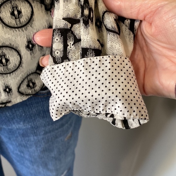 Anthropologie Maeve Anni Popover Bicycle Blouse Sz 2 - Picture 6 of 13